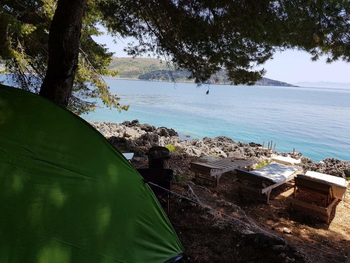 The Sea Cave Camping Himare Esterno foto