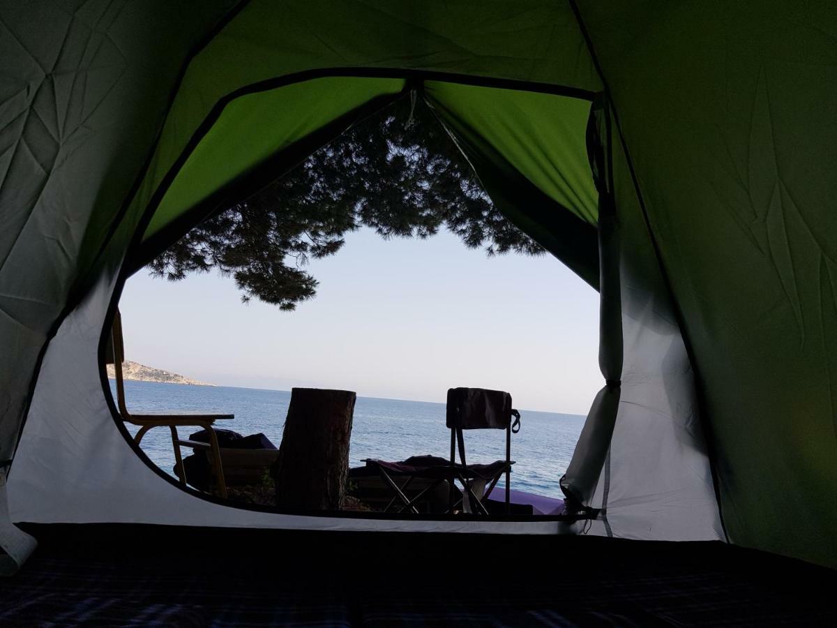The Sea Cave Camping Himare Esterno foto